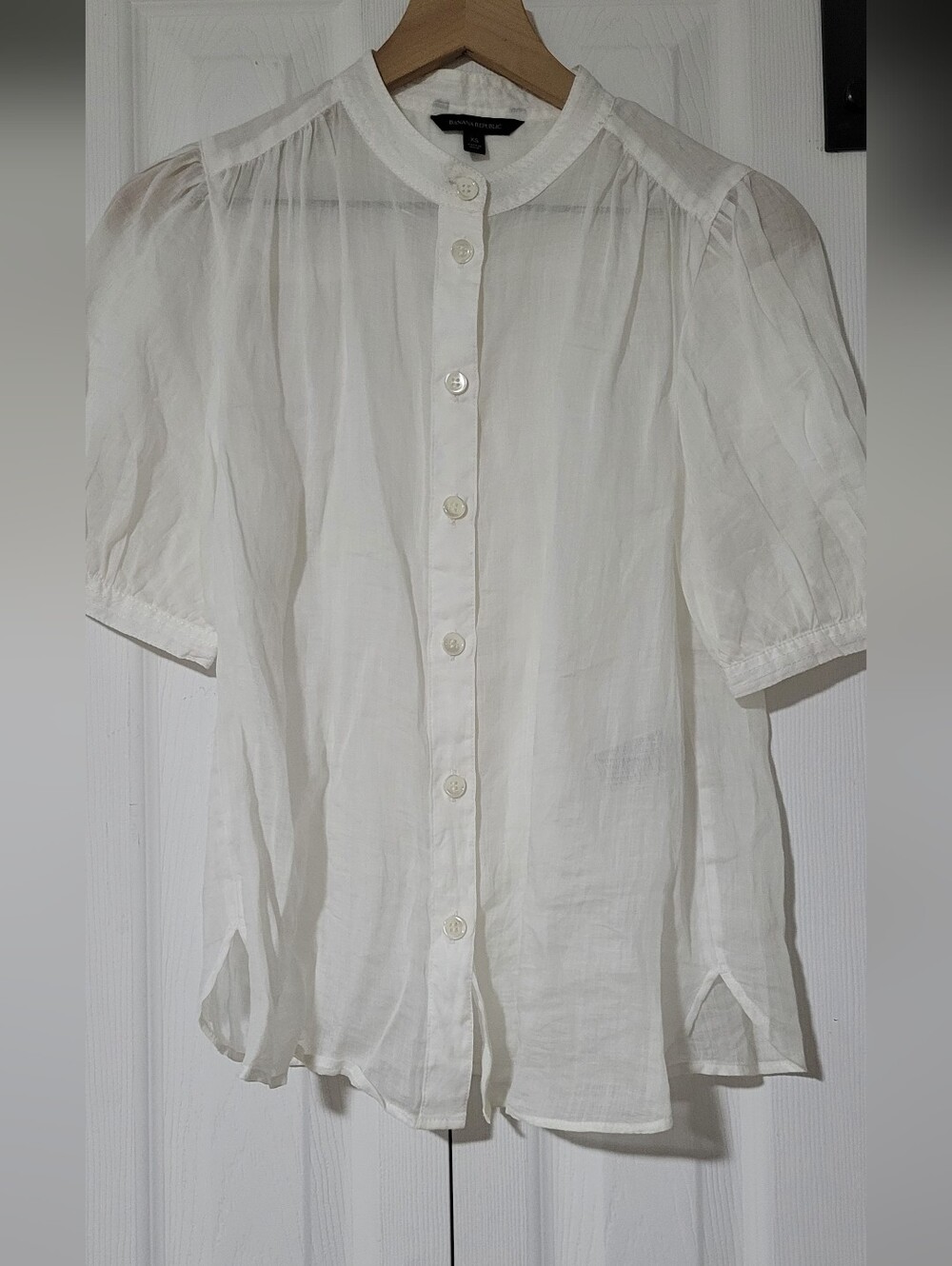 Banana Republic White Blouse Xs - Picture 3 of 3